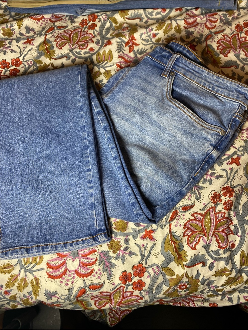 Forever 21 Light Blue Straight Leg Jeans